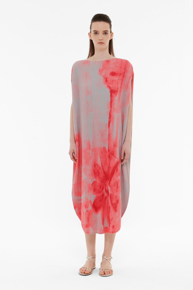 PRINTED PLISSE KAFTAN - CULT MIA