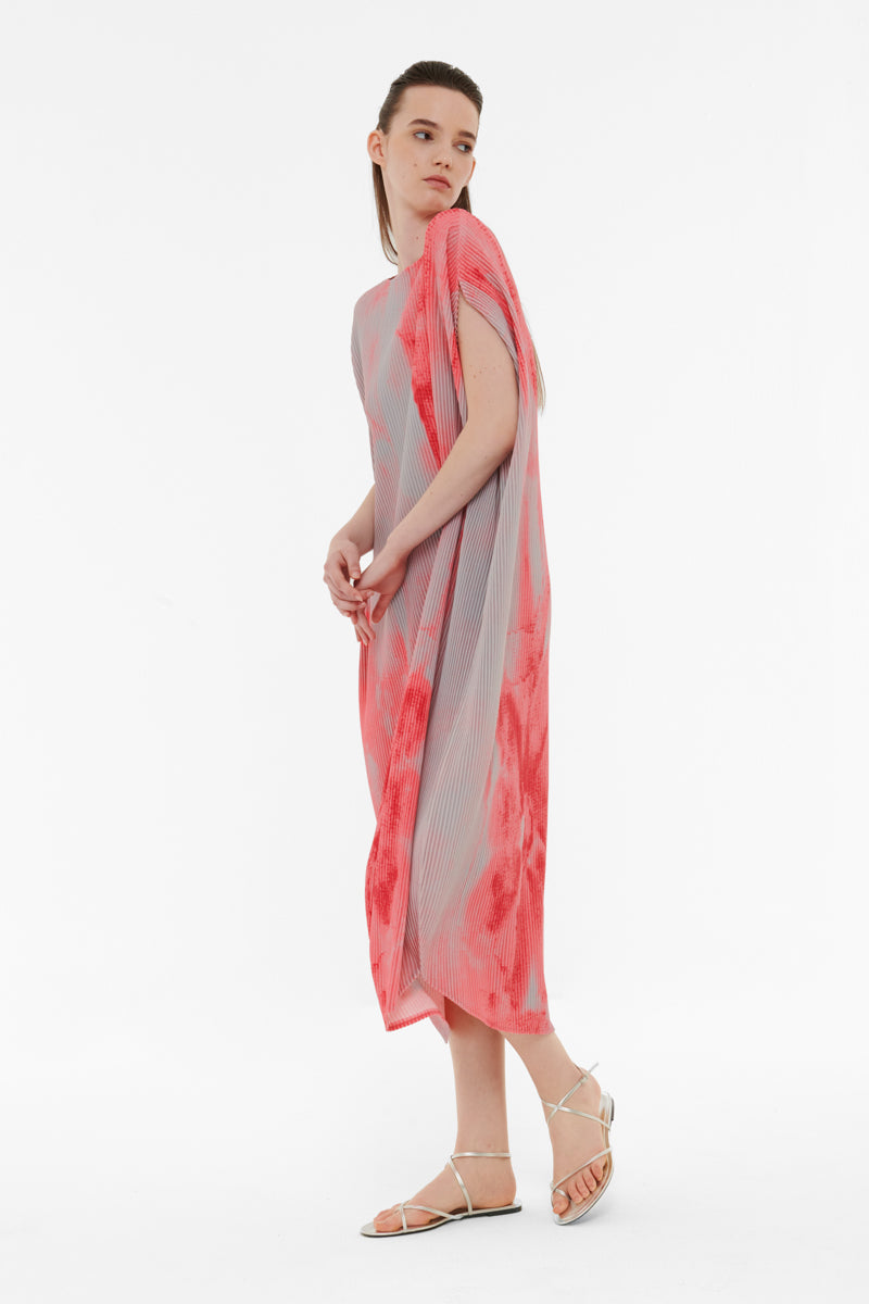 PRINTED PLISSE KAFTAN - CULT MIA