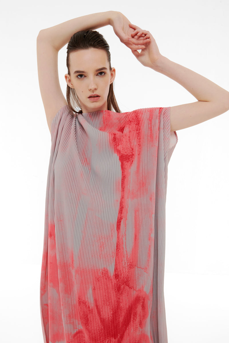 PRINTED PLISSE KAFTAN - CULT MIA