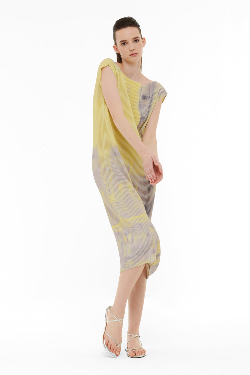 PRINTED PLISSE DRESS - CULT MIA