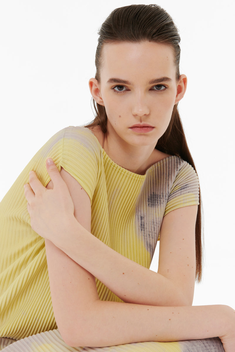 PRINTED PLISSE DRESS - CULT MIA