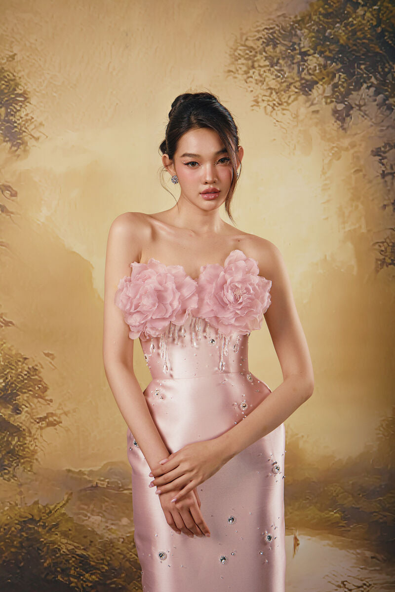TL CHARMING ROSY DRESS IN PINK - CULT MIA