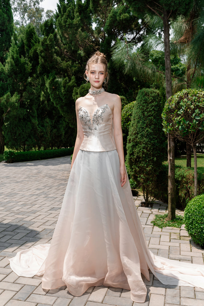 ANASTASIA EMBELLISHED CORSET GOWN