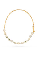 Gold Half Delta Necklace by Fenomena featuring sleek geometric pendant on a delicate chain.