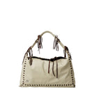 Double A Halo leather shoulder bag in butter yellow with sleek design and adjustable strap.