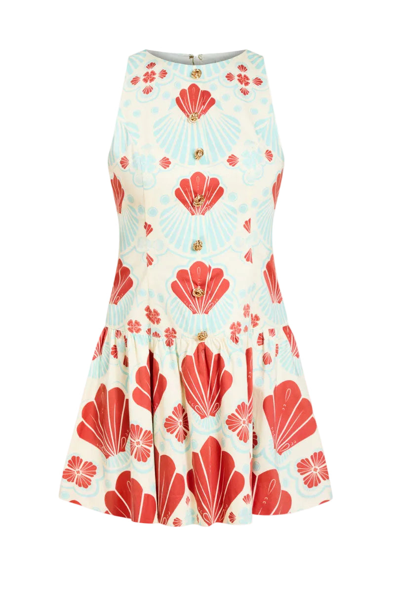 HAPPY HOUR MINI DRESS IN POPPY BREEZE