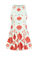 Mestiza New York Happy Hour mini dress in Poppy Breeze featuring a stylish, vibrant design perfect for summer occasions.