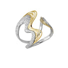 Jude Benhalim Harmonia cuff bracelet featuring intricate metal design and adjustable fit on a neutral background.