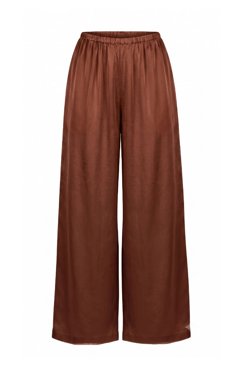Summer Away Rhode Pants in Clay, showing relaxed fit with soft fabric and subtle texture, perfect for casual wear.