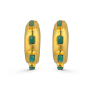 Gold HAVANA GLOW earrings by Fenomena featuring a stylish, modern design with a smooth finish and elegant hoop style.