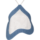 Blue Heartline top by Liya featuring a stylish, fitted design with a round neckline and long sleeves.