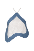 Blue Heartline top by Liya featuring a stylish, fitted design with a round neckline and long sleeves.