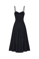 Nana Jacqueline Heidi dress, blue midi corset dress with back detail, elegant and stylish for special occasions