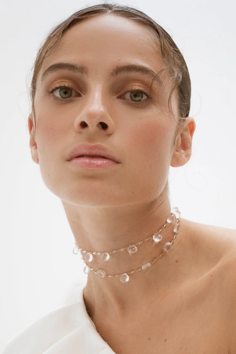 LAVANI JEWELS Helene Choker necklace showcasing a sleek, stylish design with delicate chain and elegant pendant.