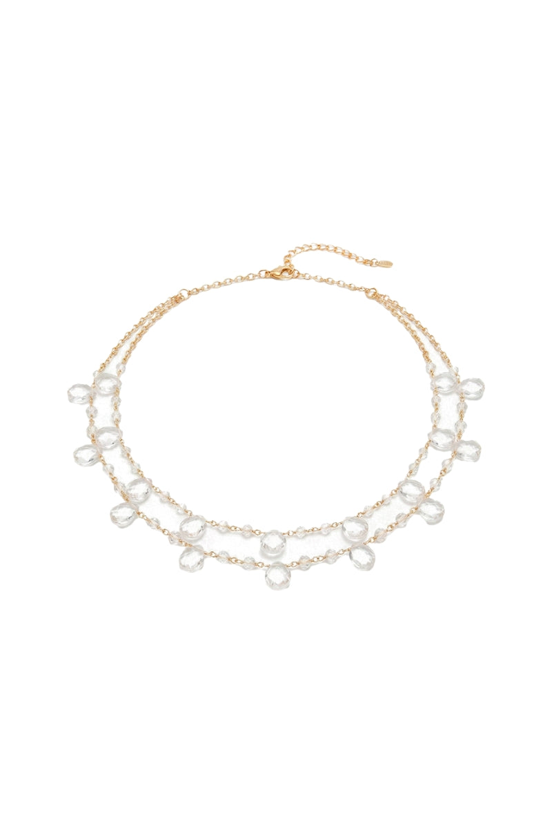 Golden Helene choker necklace by LAVANI JEWELS featuring a sleek, minimalist design with a smooth, shiny finish.