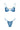 HELIOS BIKINI SET IN BLUE - CULT MIA