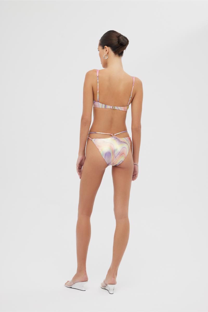 HELIOS BIKINI SET IN PINK PRINT - CULT MIA