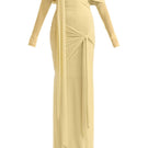 Deme By Gabriella Heloise maxi dress in flowing fabric with a fitted waist and elegant neckline, perfect for summer wear.