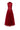 HIGH NECK ORGANZA A LINE MIDI DRESS IN RED