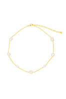 LAVANI JEWELS high priestess pearl choker necklace with white pearls and intricate silver design, elegant jewelry for special occasions
