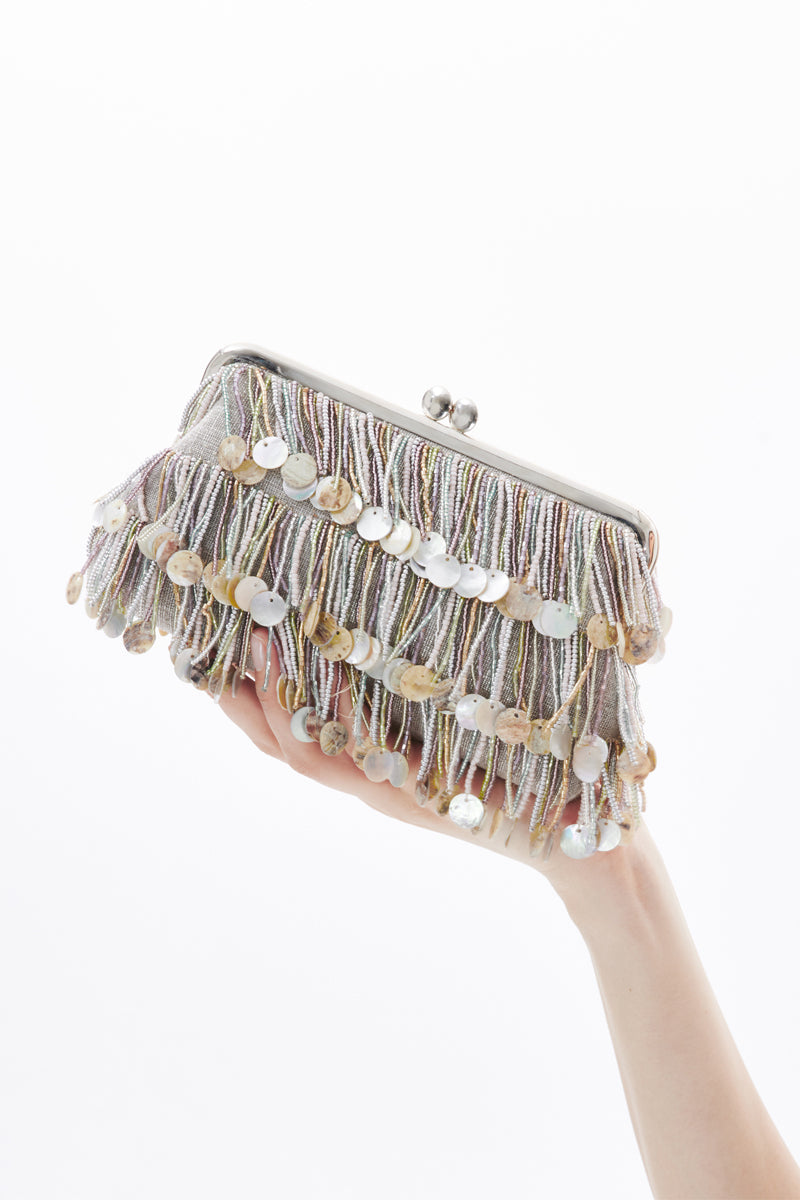 TASSELS PASTEL HOLD ME CLUTCH - CULT MIA