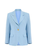 Blue IKINITA THE SUN jacket with a stylish design, featuring a lightweight, comfortable fit perfect for casual wear.