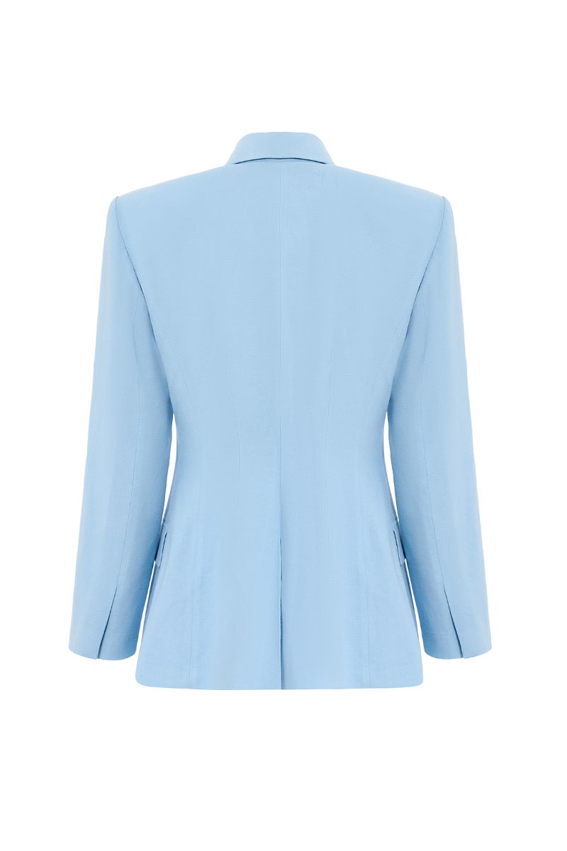 Blue THE SUN jacket by IKINITA, showcasing a stylish, lightweight jacket with a modern design and comfortable fit.
