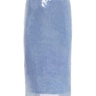 Blue water-themed midi skirt by IKINITA featuring flowing fabric and a stylish, modern design.