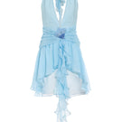 Blue mini dress from IKINITA's LA BIANA IN BLUE collection, featuring a stylish, fitted design ideal for casual or semi-formal occasions.