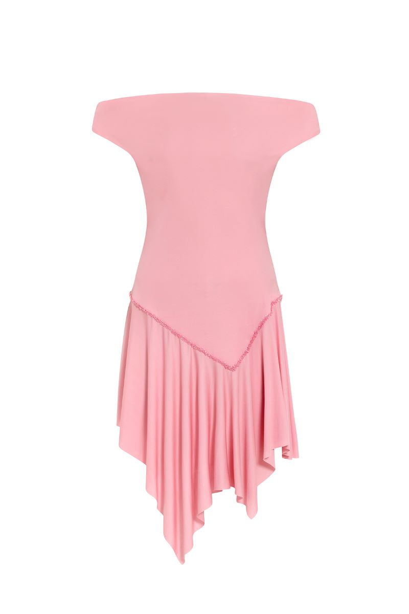 THE FOOL DRESS IN BABY PINK - CULT MIA