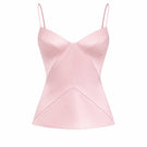 Pink Elenareva bustier top with geometric detailing, featuring a fitted design and stylish pattern, ideal for trendy fashion looks.