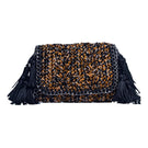 Catarina Mina black and brown shoulder bag Mira with stylish design and adjustable strap, perfect for everyday use.