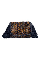 Catarina Mina black and brown shoulder bag Mira with stylish design and adjustable strap, perfect for everyday use.