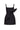 GOLDA BLACK TEXTURED FABRIC MINI DRESS WITH BOW BELT