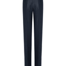 NIKORA navy pants by LEKIEU, showcasing stylish, tailored design with a comfortable fit and classic waistband.