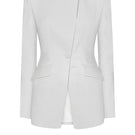 White Montpellier jacket by Lekieu, stylish outerwear with a sleek fit and modern design, shown in the product image.