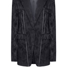 Black LEKIEU Grenoble jacket, a stylish and warm outerwear piece featuring a sleek design and front zipper closure.