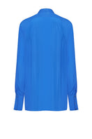 Blue Toulouse shirt by Lekieu, displayed flat with button details and collar, showcasing its stylish design.