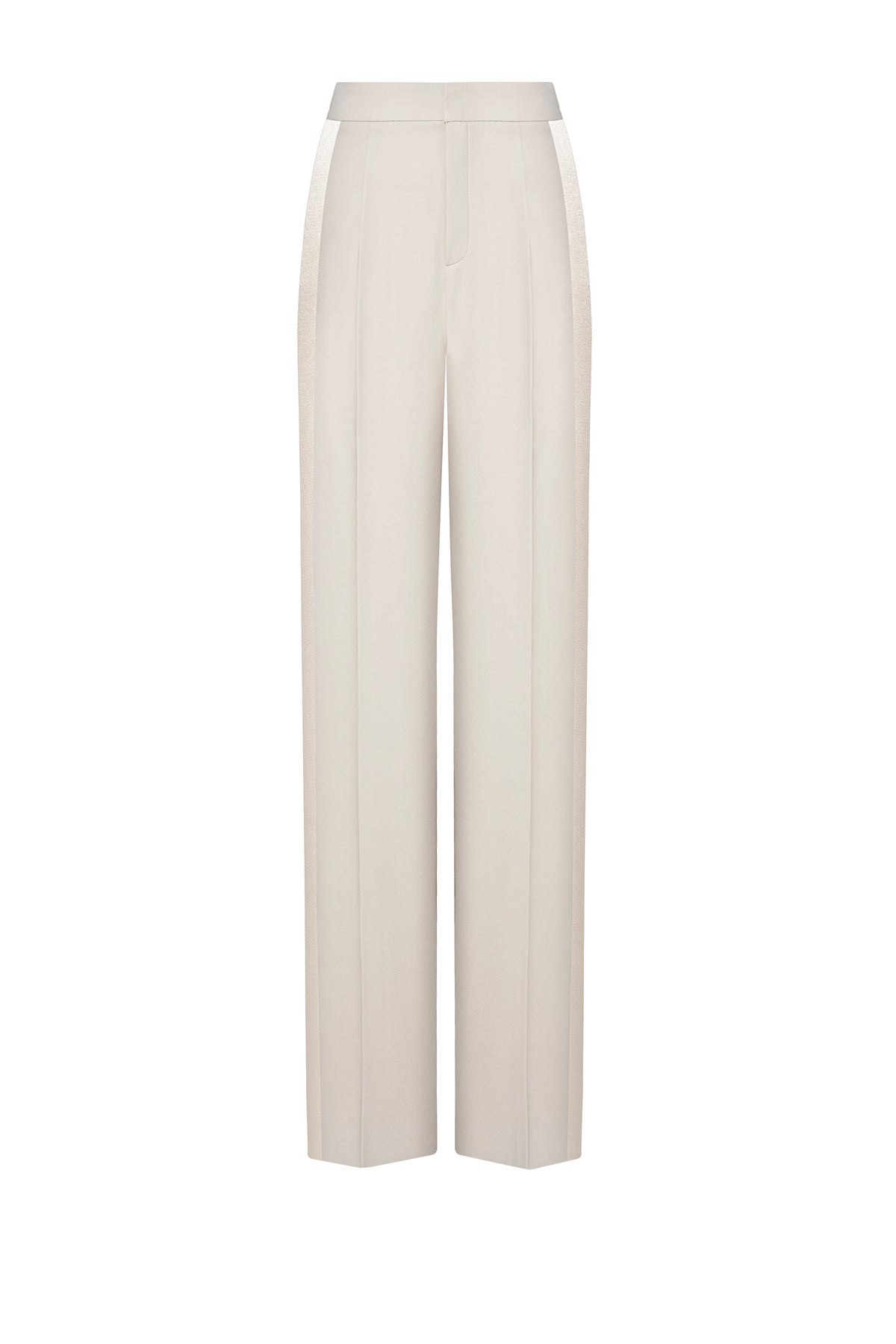 Cream Cardiff pants by Lekieu, stylish and comfortable women's pants displayed on a model.