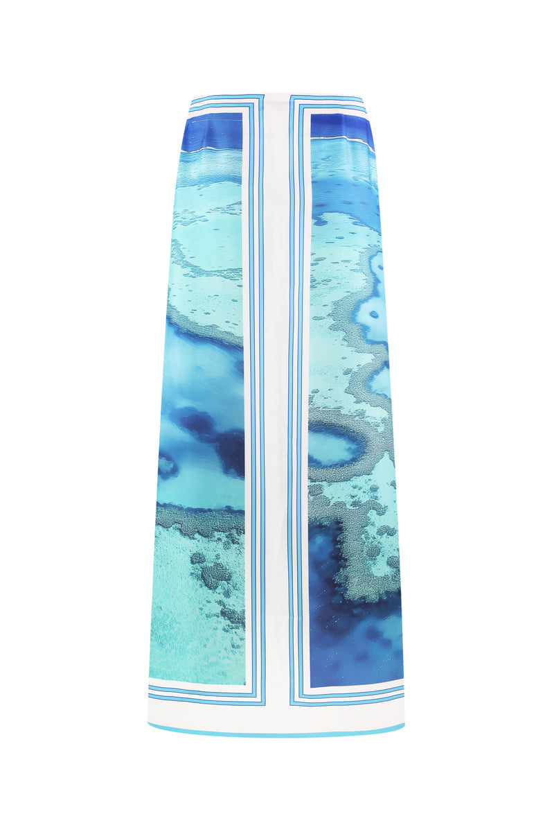 MALDIVES SILK MAXI SKIRT - CULT MIA