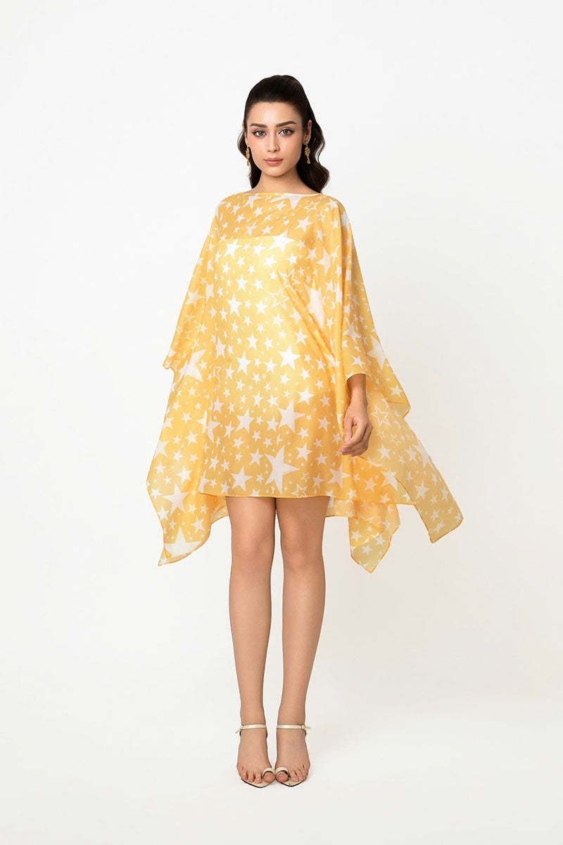 SCARF CAFTAN IN YELLOW