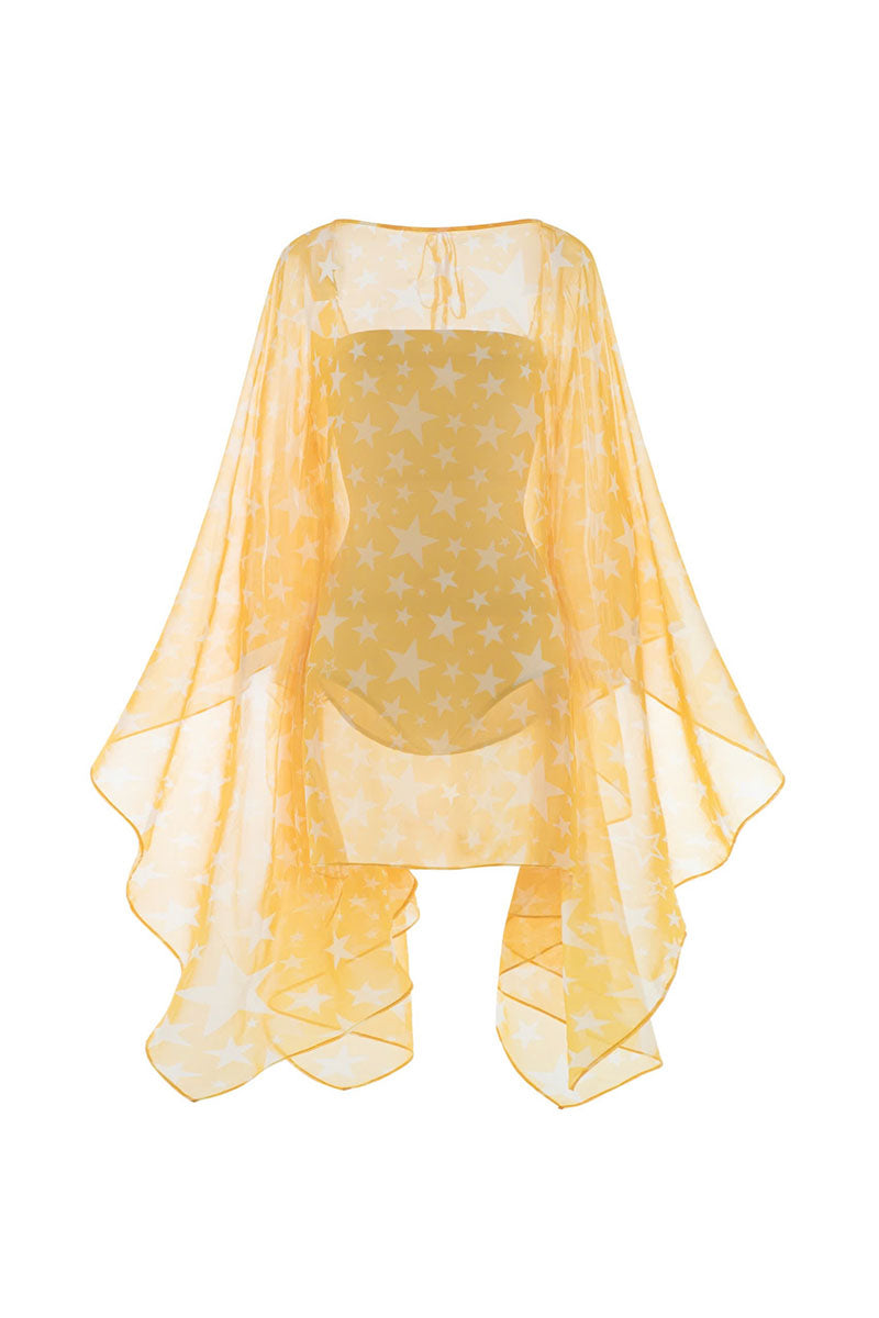 SCARF CAFTAN IN YELLOW