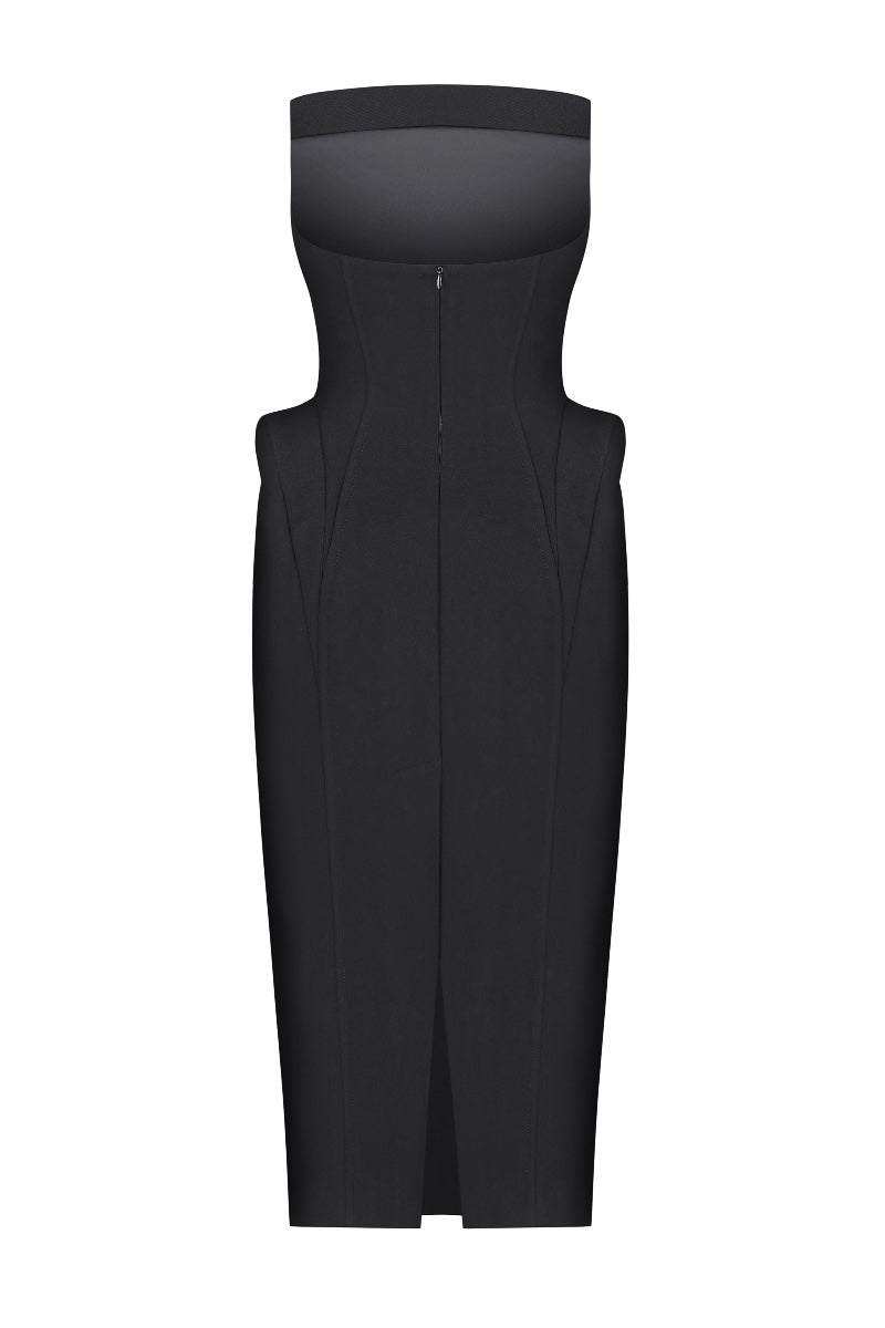 ALLEGRA DRESS IN BLACK - CULT MIA