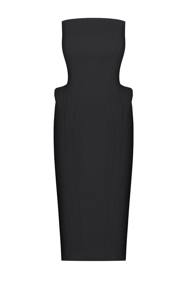 ALLEGRA DRESS IN BLACK - CULT MIA