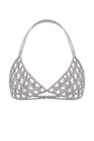 Nué mirror triangle bra from the Tops collection, featuring a stylish triangular design and reflective mirror accents.