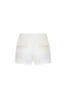 AWAVE suit set featuring a stylish jacket with a detachable shawl collar and matching mini shorts, perfect for modern fashion.