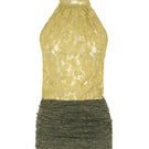 AWAVE turtleneck bodysuit with draped mini skirt, stylish and form-fitting, perfect for chic fashion looks.