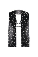 AWAVE polka dot adjustable bralette with matching shawl, stylish top featuring a feminine polka dot pattern and comfortable fit.