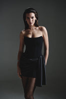 Black HOPE dress and trail mini dress by BALYKINA, featuring stylish design and comfortable fit, shown on a model.