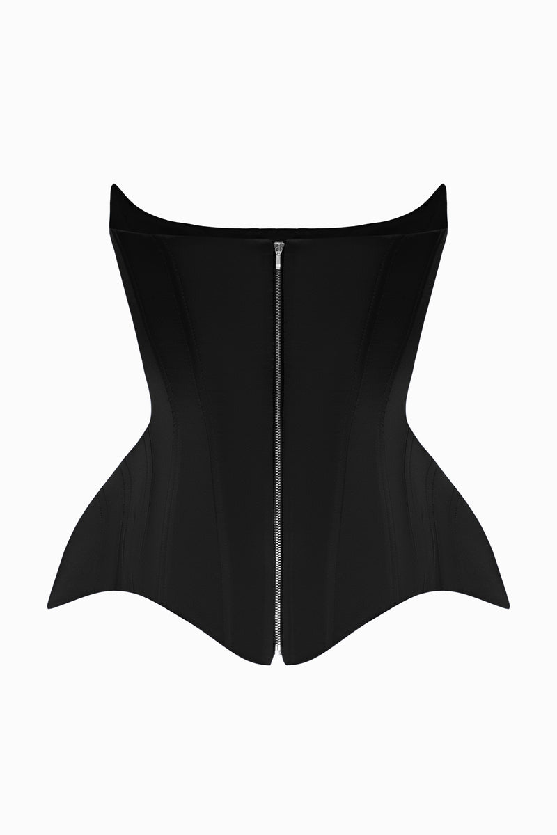 IRMA CORSET IN BLACK - CULT MIA